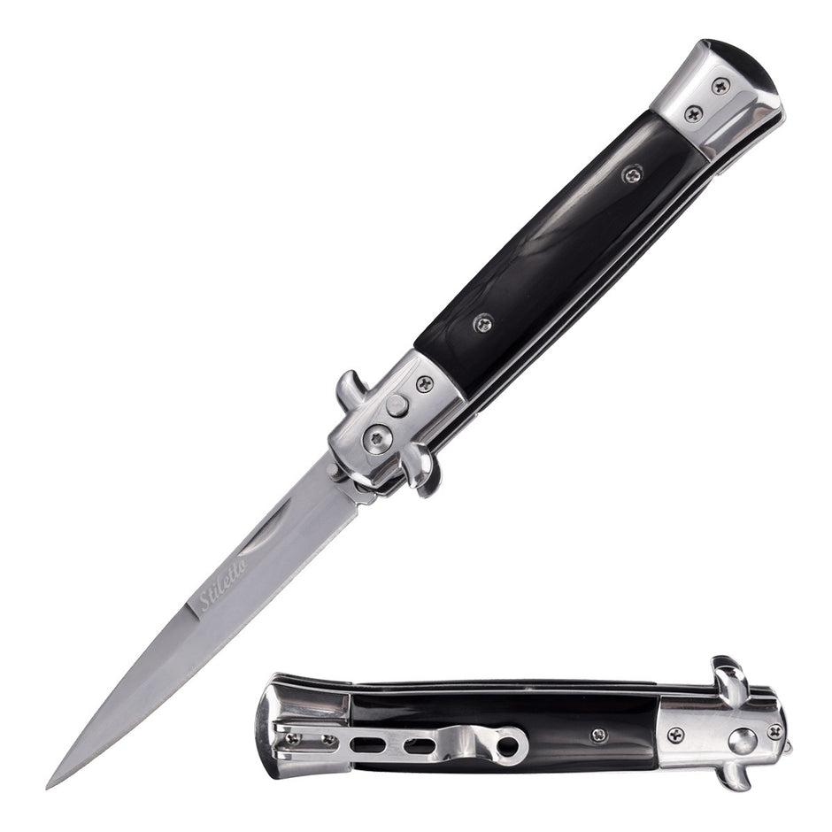 2012- 5" Closed Classic Stiletto Automatic SwitchBlade Knife