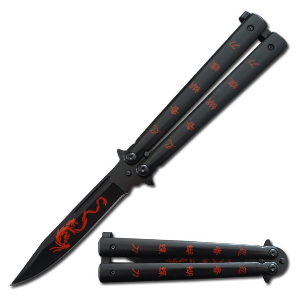 3014- Red Dragon Balisong Butterfly Knife
