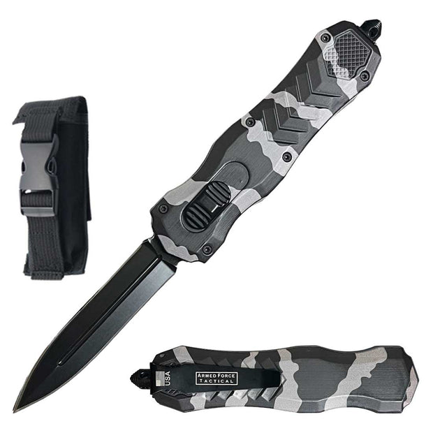 1029-9" Camo Handle Renegade OTF Out The Front Automatic Knife
