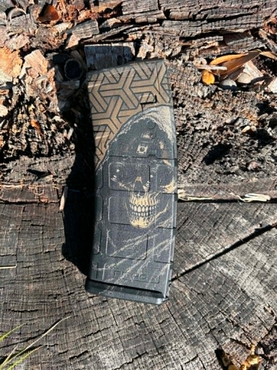 P-mag - Custom engraved - Skeleton night vision