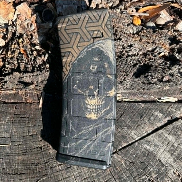 P-mag - Custom engraved - Skeleton night vision