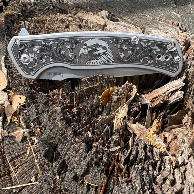 7007- Custom engraved Kershaw Scour - Eagle