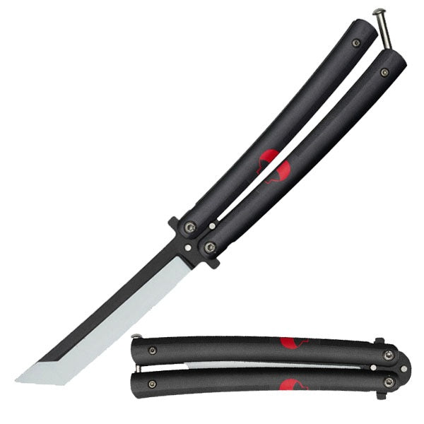 3016- 9 Inch Sasuke Kusanagi Grass Cutter Anime Butterfly Knife
