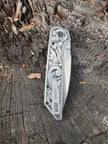 7012- Custom engraved Kershaw Iridium lockblade pocketknife - Statue Of Liberty