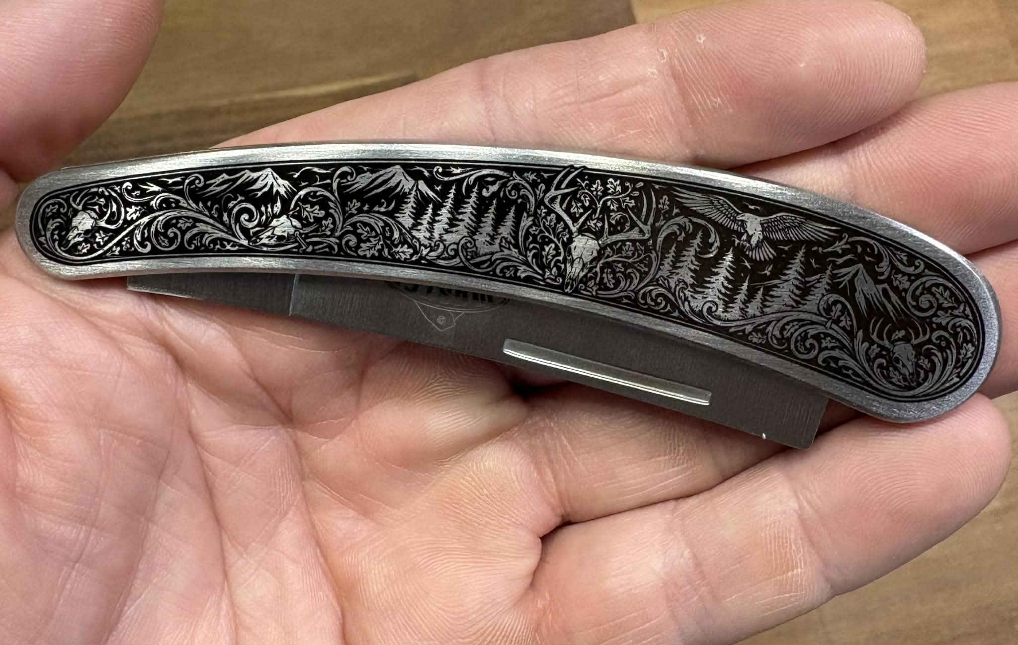 7004- Custom Engraved Folding Knife