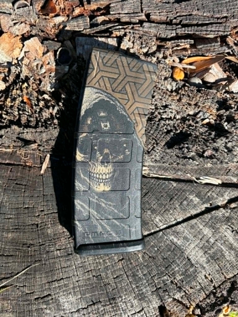 P-mag - Custom engraved - Skeleton night vision
