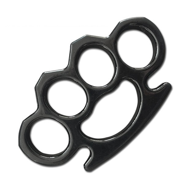 6004-Black Heavy Duty Metal Knuckles Paperweight Accessory