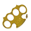 6007-Heavy Duty Golden USA Paperweight Belt Buckle Knuckle Duster