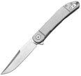 7019- DreamTech Framelock Gray Ti - leaf design