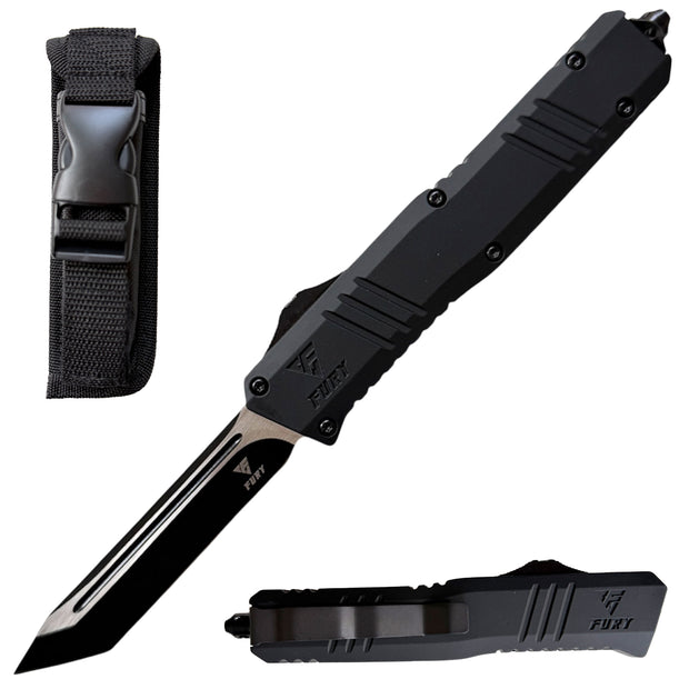 1036-8.5" Black Phantom Tanto Blade Automatic OTF Out the Front Knife
