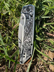 7015- Kershaw Iridium Duralock - Custom Engraved - Grim Reaper