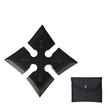 5009-4 Inch Black Yagyu Ninja Throwing Star Moon Shuriken