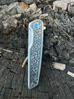 7023- Boker Plus - custom engraved scroll work