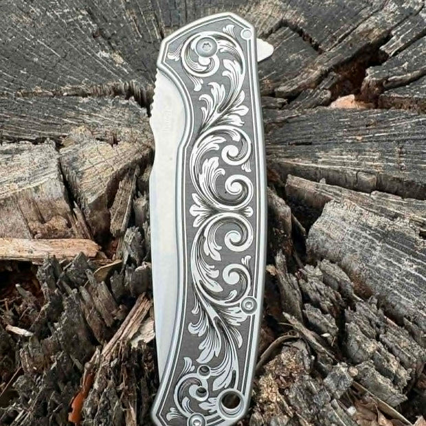 7017- Custom Engraved Kershaw Scour - Scroll