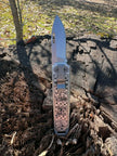 7011-Custom engraved Bear & Son Large Slip Joint Pocket Knife - Pin Up Girl