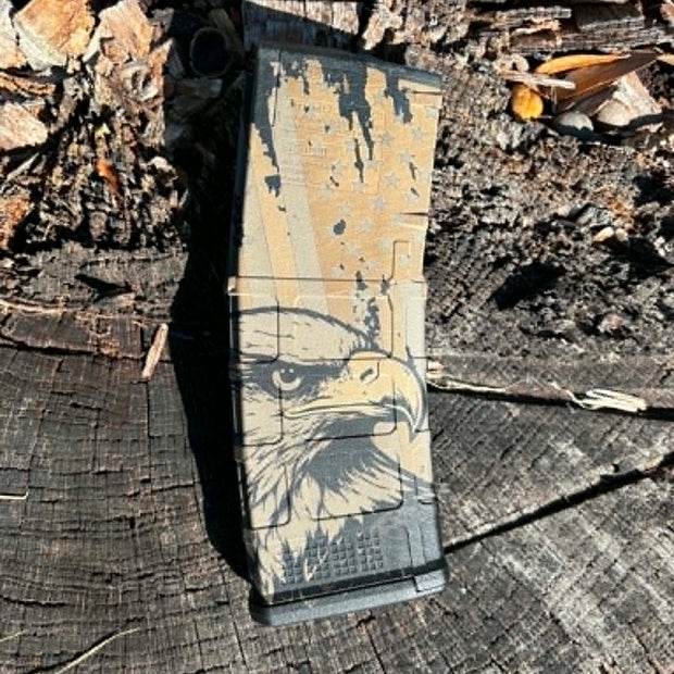 P-mag - Custom engraved - Eagle Flag