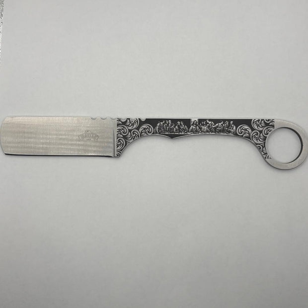7000 - The Last supper - Custom Engraved Master USA - Fixed Blade Knife-